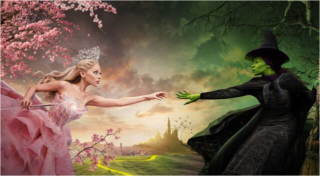 “Wicked” y “Gladiator” debutan con éxito previo al feriado de Acción de Gracias