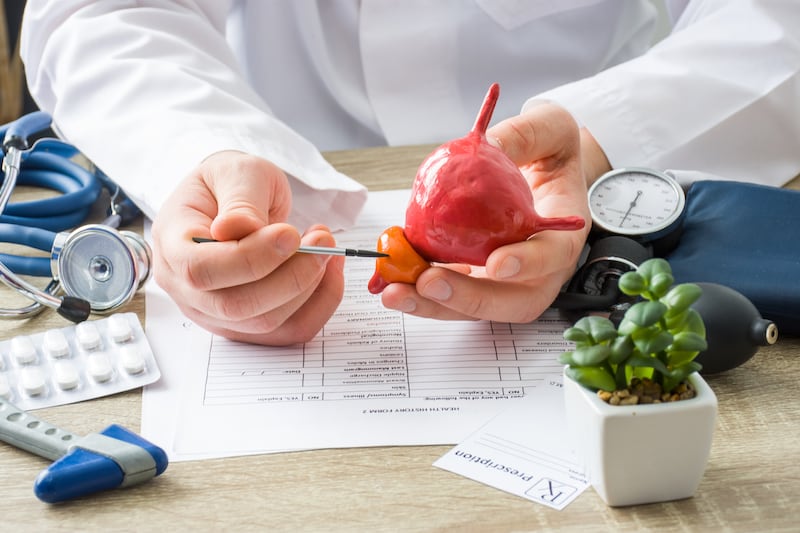 El cáncer de próstata ocurre en la glándula prostática, la cual se encuentra justo debajo de la vejiga