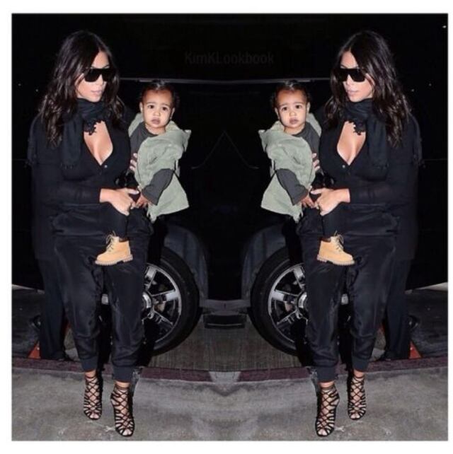 Kim Kardashian presume el estilo de su hija en Instagram