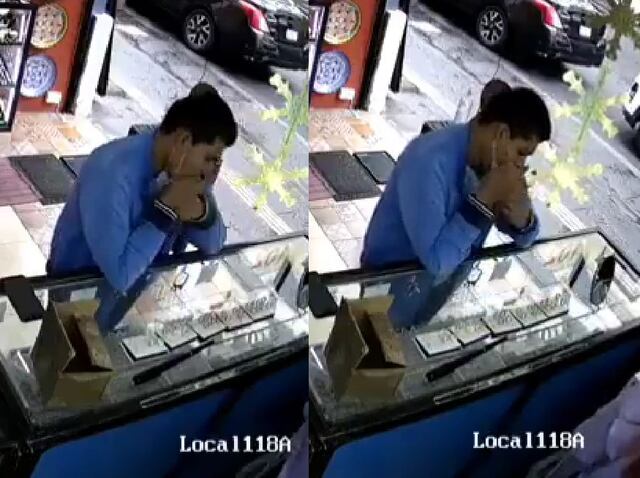 Hombre se roba y traga anillos en una joyería