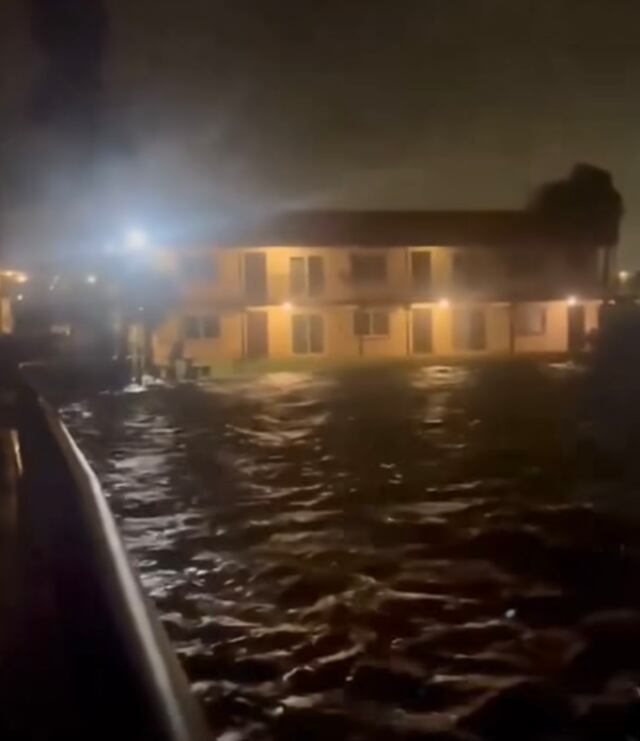 Tormenta causa inundaciones y obliga a cancelar eventos en Florida