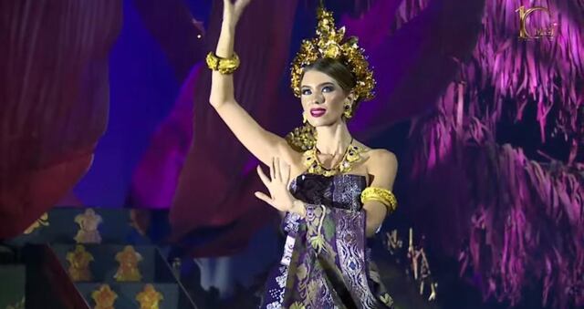 Así se vio Oxana Rivera en el ‘Balinese costume’ de Miss Grand International 2022