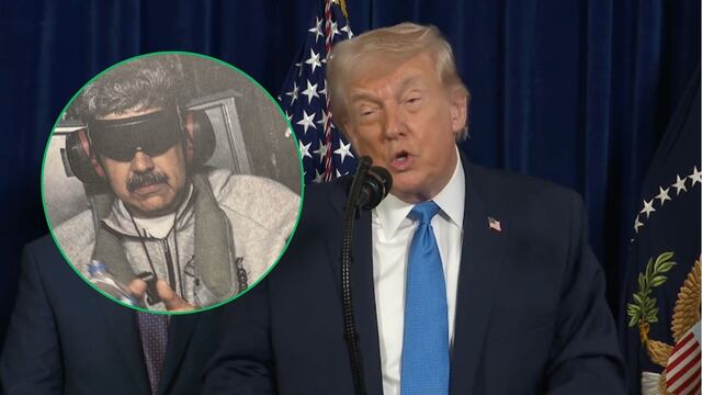 Trump publica la primera foto de Maduro tras ser capturado por Estados Unidos