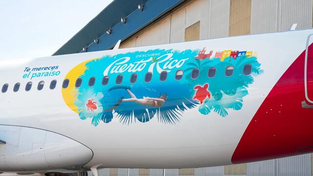 Iberia ya tiene su avión con diseños dedicados a Puerto Rico