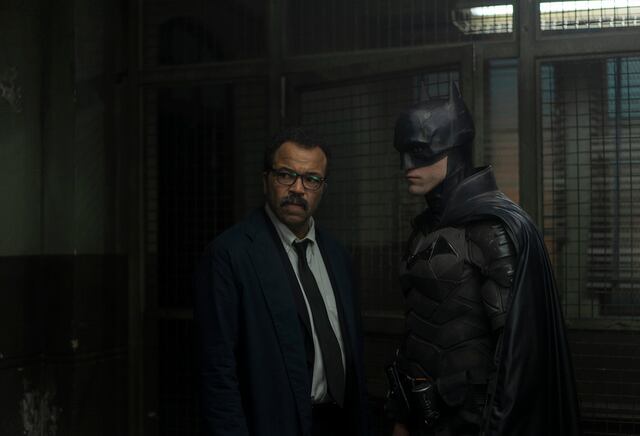 Paul Dano y Jeffrey Wright en extremos opuestos en The Batman