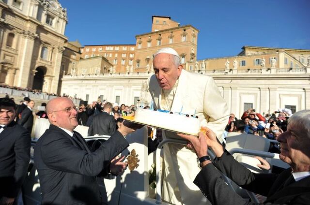 Así festejó el Papa Francisco su cumpleaños 78