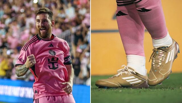 Leo Messi estrena zapatos diseñados en colaboración con Bad Bunny