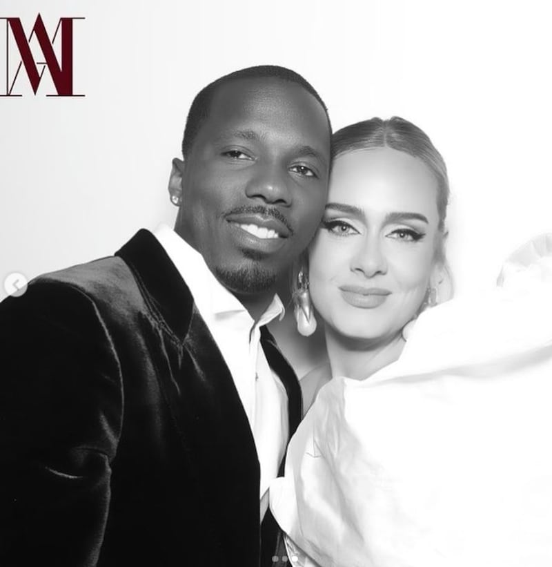 Adele y su novio Paul Rich