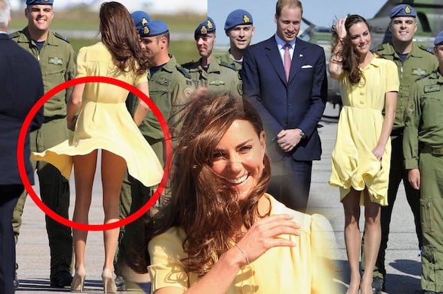 El momento más bochornoso de Kate Middleton ¡Un militar casi le ve todo!