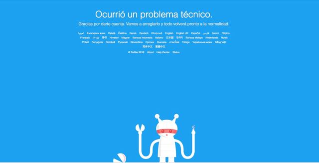Twitter presenta fallas a nivel mundial