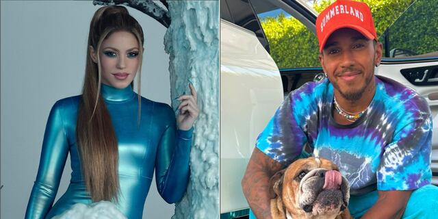 Captan otra vez a Shakira junto a Lewis Hamilton en Barcelona