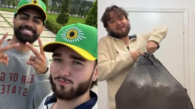 VIDEO: Jay Wheeler le regala dos bolsas de ropa al hijo de Noris Joffre