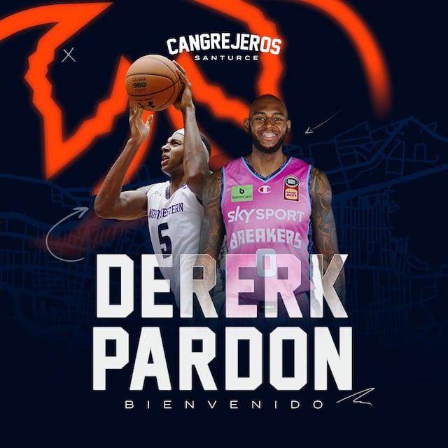 Dererk Pardon será refuerzo de los Cangrejeros