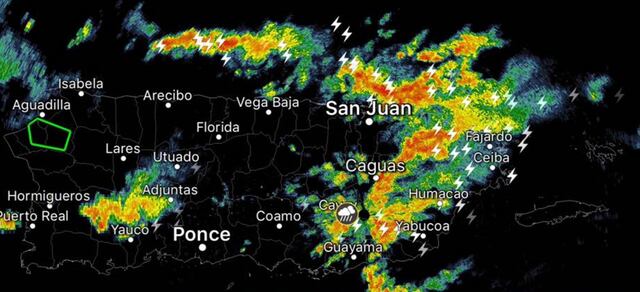Tarde y noche lluviosa en la Isla