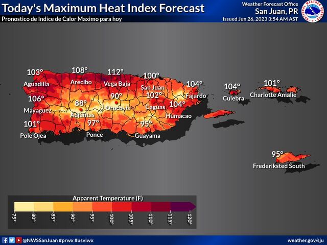 Emiten una advertencia de calor para este lunes