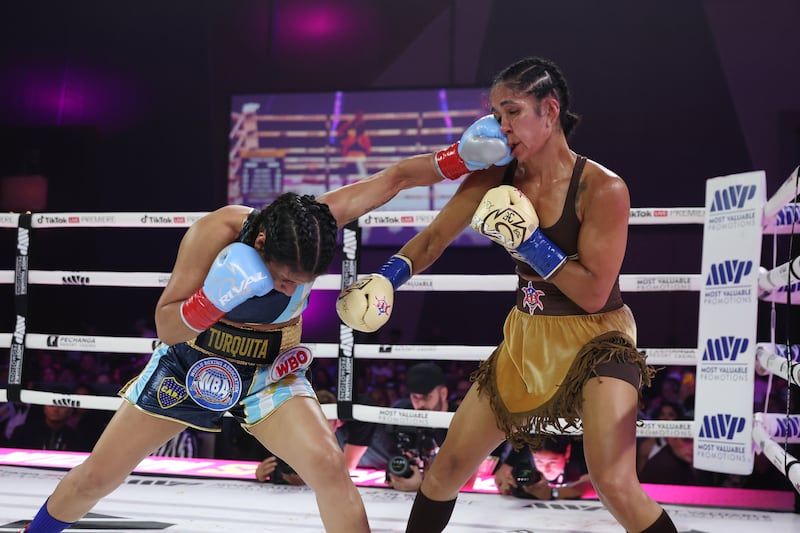 Amanda Serrano vs. Lucrecia Manzur. Foto: Most Valuable Promotions.