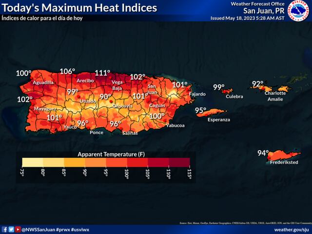 Advierten sobre altas temperaturas en San Juan y zonas cercanas