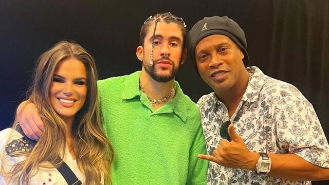 Bad Bunny puso a bailar a Ronaldinho y luego se conocieron
