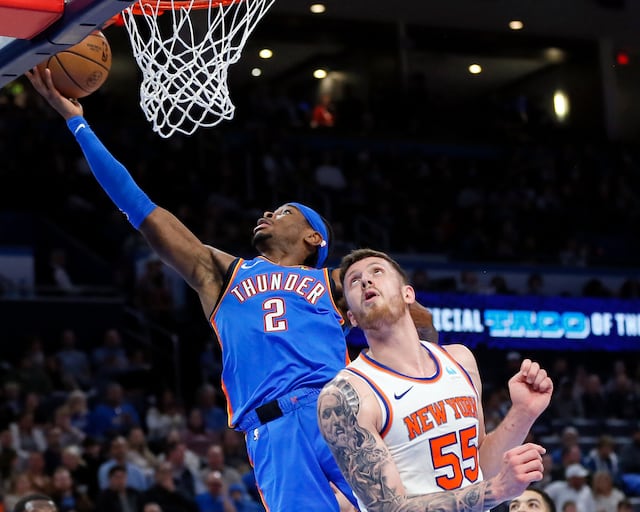Gilgeous-Alexander y Williams aportan 36 puntos a victoria de Thunder ante Knicks