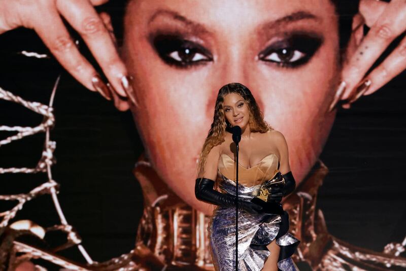LOS ANGELES, CALIFORNIA - FEBRUARY 05: Beyoncé accepts the Best Dance/Electronic Music Album award for “Renaissance” onstage during the 65th GRAMMY Awards at Crypto.com Arena on February 05, 2023 in Los Angeles, California. (Photo by Kevin Winter/Getty Images for The Recording Academy)