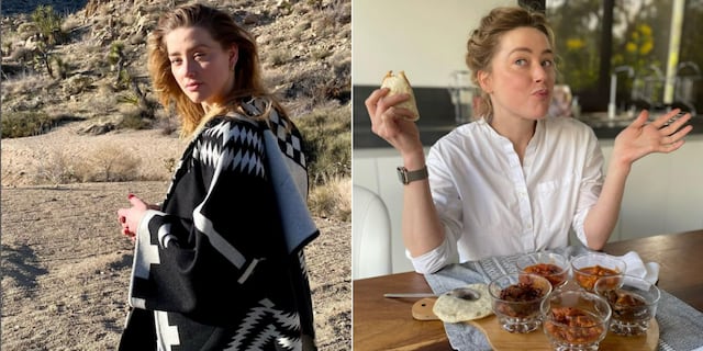 Lejos de Johnny Depp y la polémica, Amber Heard reaparece irreconocible con una vida tranquila y dedicada a sus hijos