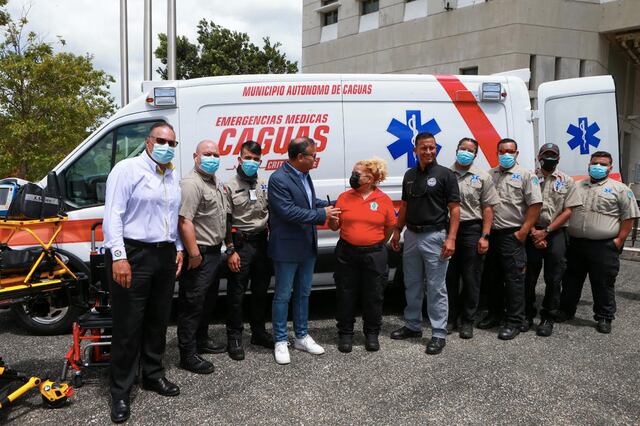 Caguas adquiere una ambulancia que funciona como sala de emergencias rodante