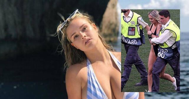 Modelo que invadió la final de la Chamipions League paraliza las redes con sensuales fotos