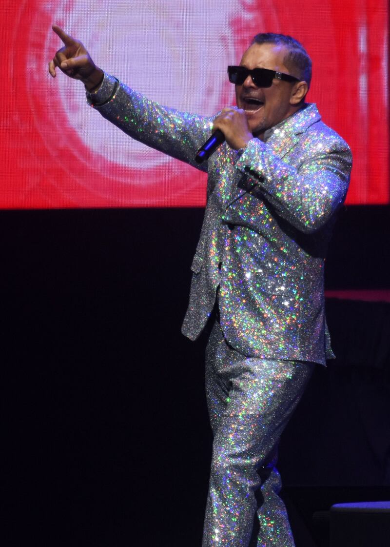 Concierto del reencuentro de Los Hermanos Rosario en el Coliseo de Puerto Rico, José Miguel Agrelot.
