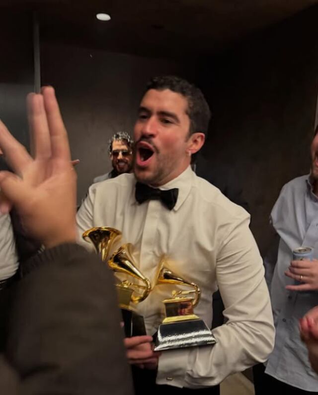 Fotos: Así Bad Bunny celebró sus premios Grammy