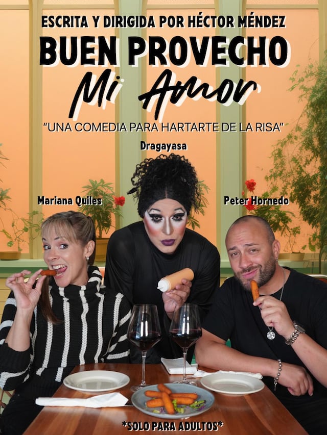 Sube a escena la comedia “Buen Provecho, Mi Amor” con “Dragayasa” como “la mesera imprudente”