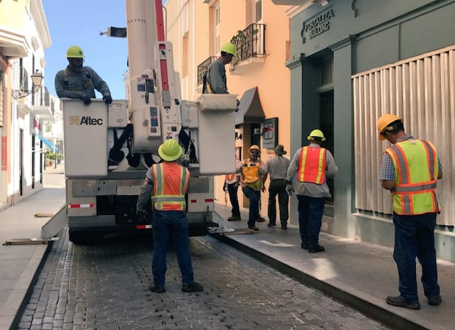 Pronto restablecimiento eléctrico en el Viejo San Juan
