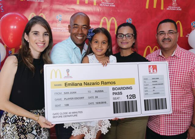 McDonald’s Puerto Rico lleva a la Copa Mundial de la FIFA™ a ganadora de su concurso Player Escort