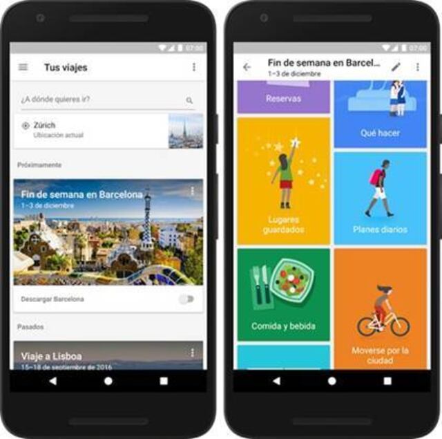 Ya está disponible Google Trips en español