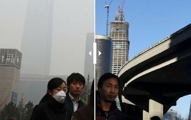 Vuelve a ser azul cielo en Beijing