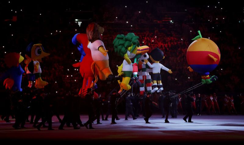 AL KHOR, QATAR - NOVEMBER 20: Performers perform during the opening ceremony prior to the FIFA World Cup Qatar 2022 Group A match between Qatar and Ecuador at Al Bayt Stadium on November 20, 2022 in Al Khor, Qatar. (Photo by Lars Baron/Getty Images)