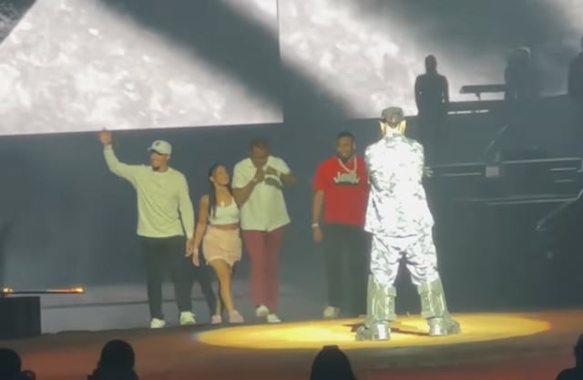 Amanda Serrano, Tito Trinidad, Edwin ‘Sugar’ Díaz y Javier Báez suben a tarima con Farruko