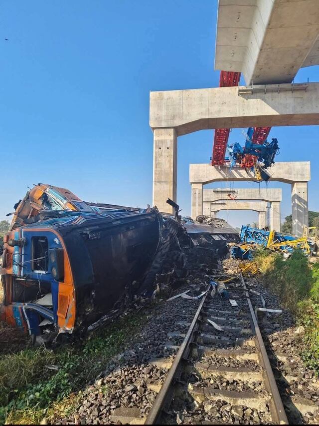 Accidente ferroviario de Tailandia: Se eleva a 32 la cifra de muertos y más de 60 los heridos