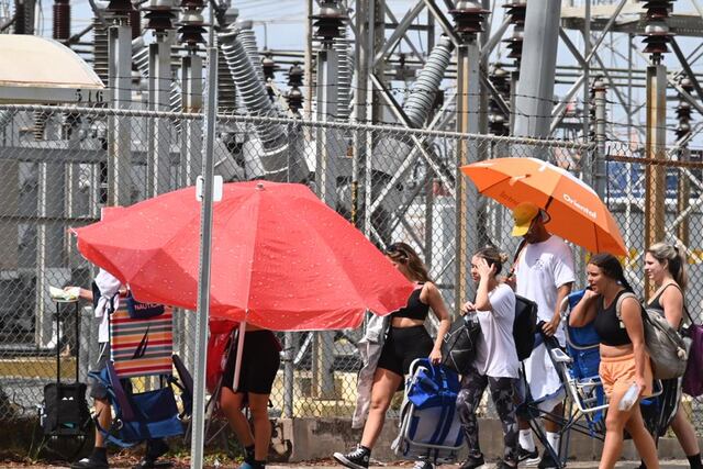VIDEO: Fila para boletos del concierto de Bad Bunny casi llega a Plaza Las Américas