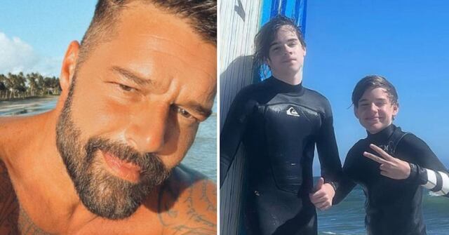 Ricky Martin baila con sus gemelos durante concierto en Suiza