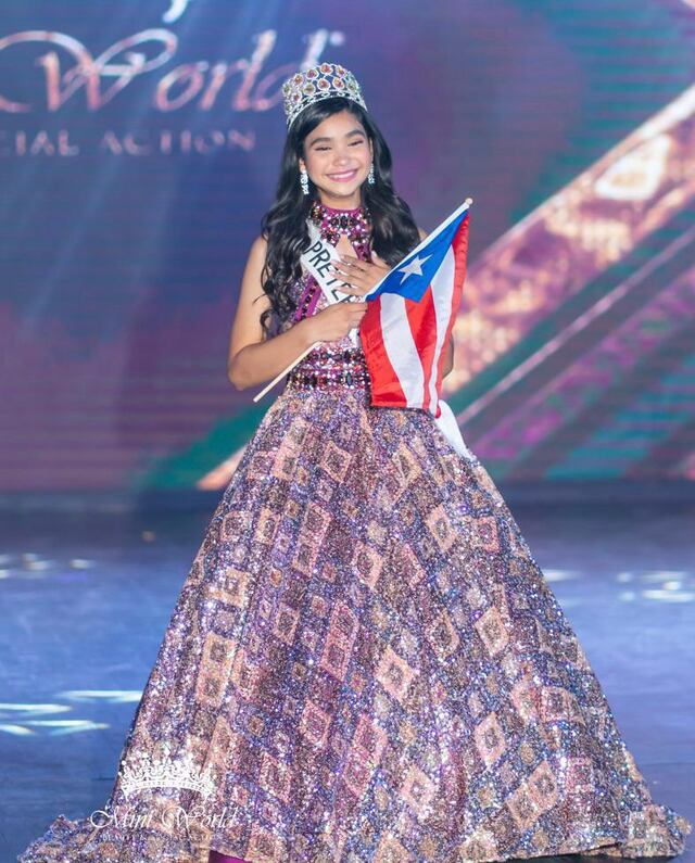 Nombran a niña boricua como la Embajadora Mini World 2022