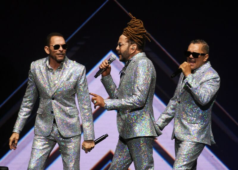 Concierto del reencuentro de Los Hermanos Rosario en el Coliseo de Puerto Rico, José Miguel Agrelot.