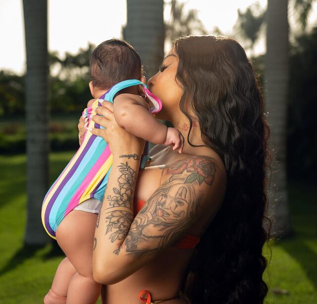 Yailín revela el rostro de su hija con Anuel AA