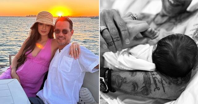 Marc Anthony y Nadia Ferreira muestran por primera vez la cara de su hijo