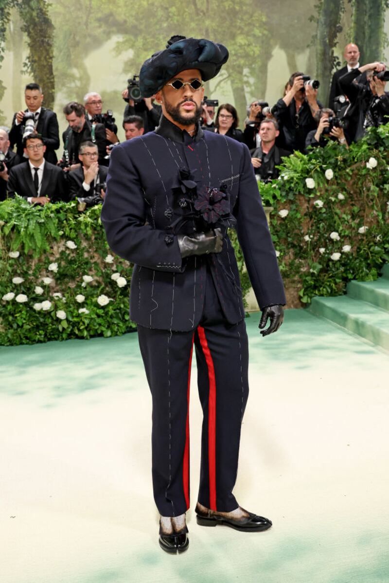 NEW YORK, NEW YORK - MAY 06: Bad Bunny attends The 2024 Met Gala Celebrating 
