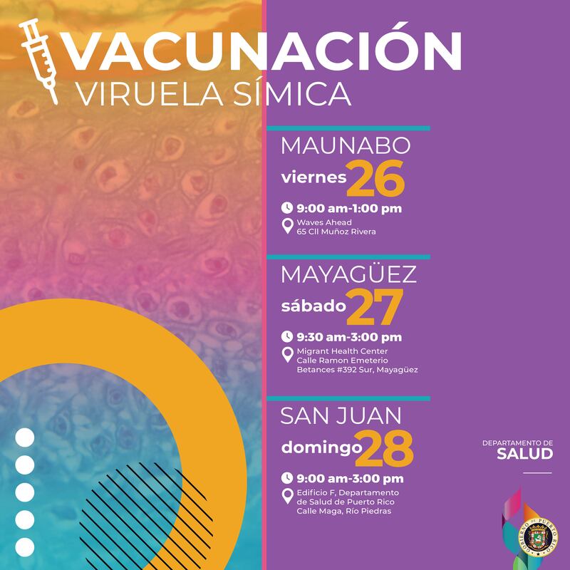 Salud hace llamado urgente a la vacunación contra la viruela símica.