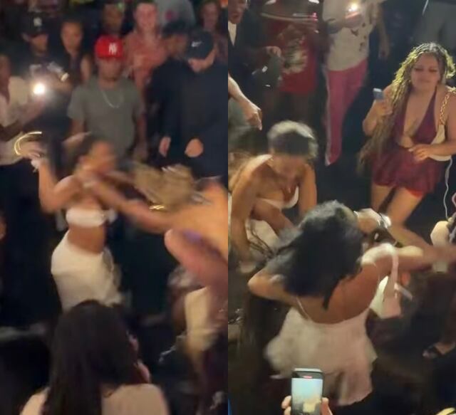 Tremenda pelea entre varias mujeres queda captada en ‘La Placita de Santurce’