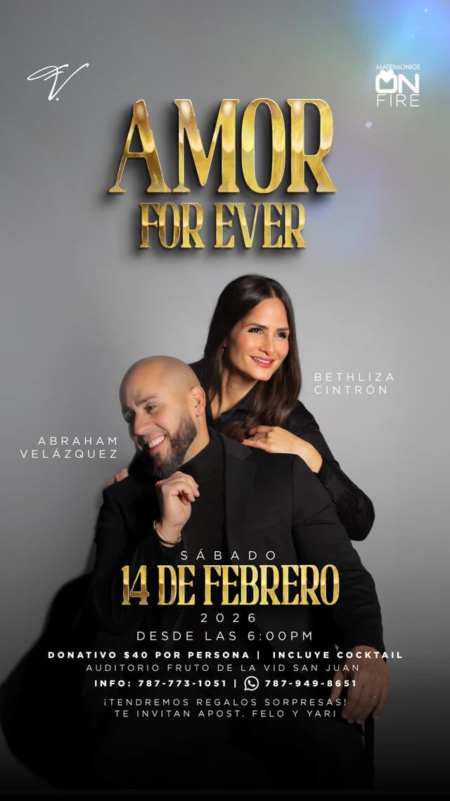 Abraham Velázquez y Bethliza presentan “Amor Forever”; una noche para celebrar el amor
