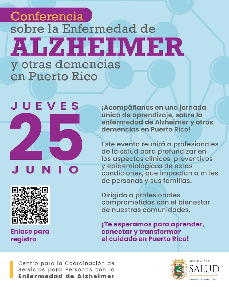 Conferencia sobre Alzheimer y otras demencias para fortalecer la detección temprana.