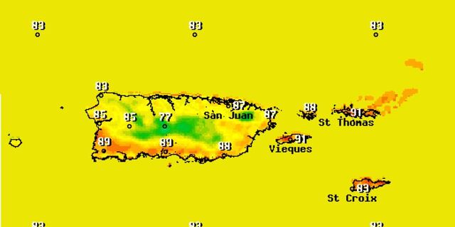 Onda tropical desprende aguaceros para la isla