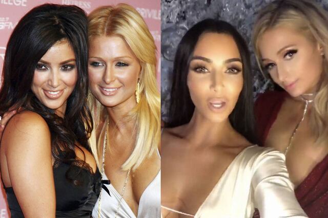 Kim Kardashian y Paris Hilton juntas de nuevo en extravagante fiesta navideña